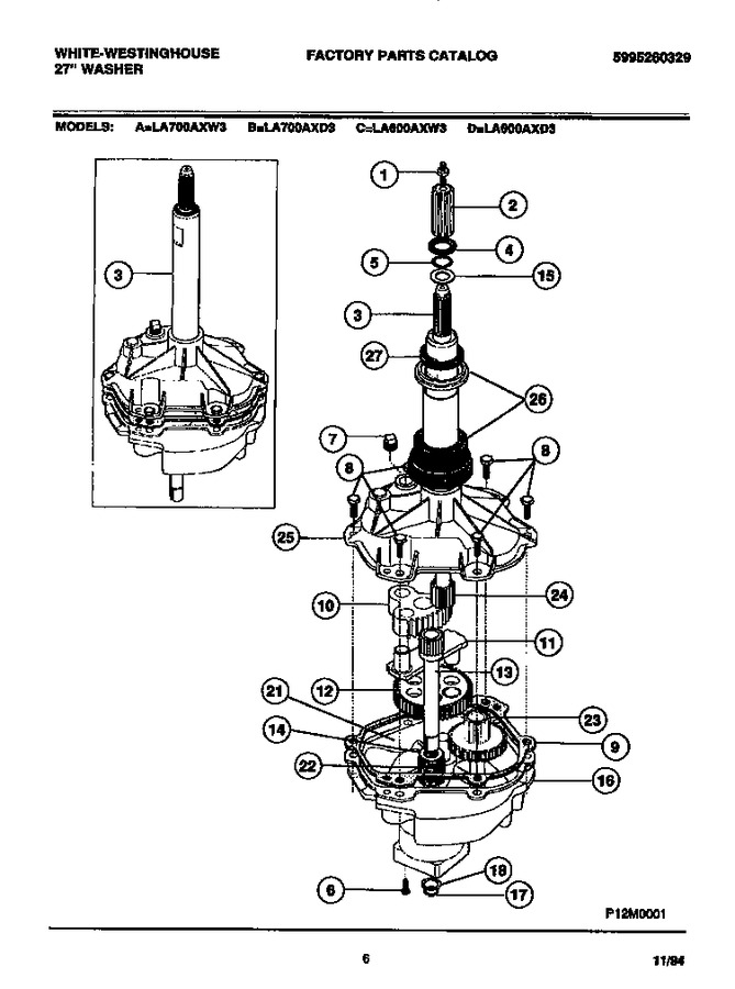 Diagram for LA700AXW3