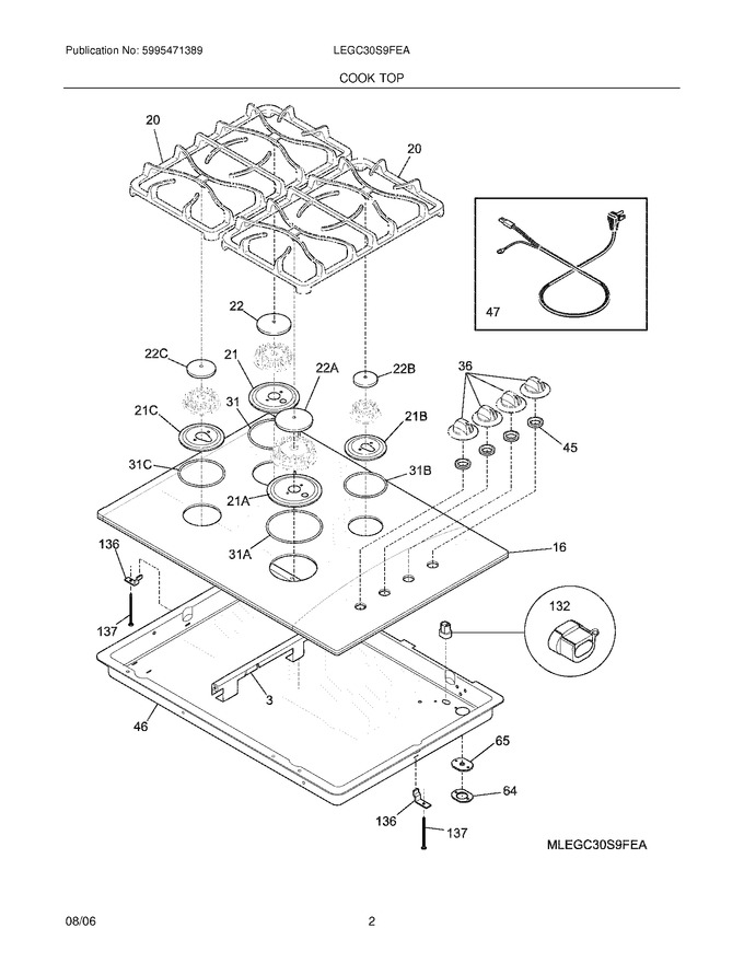 Diagram for LEGC30S9FEA