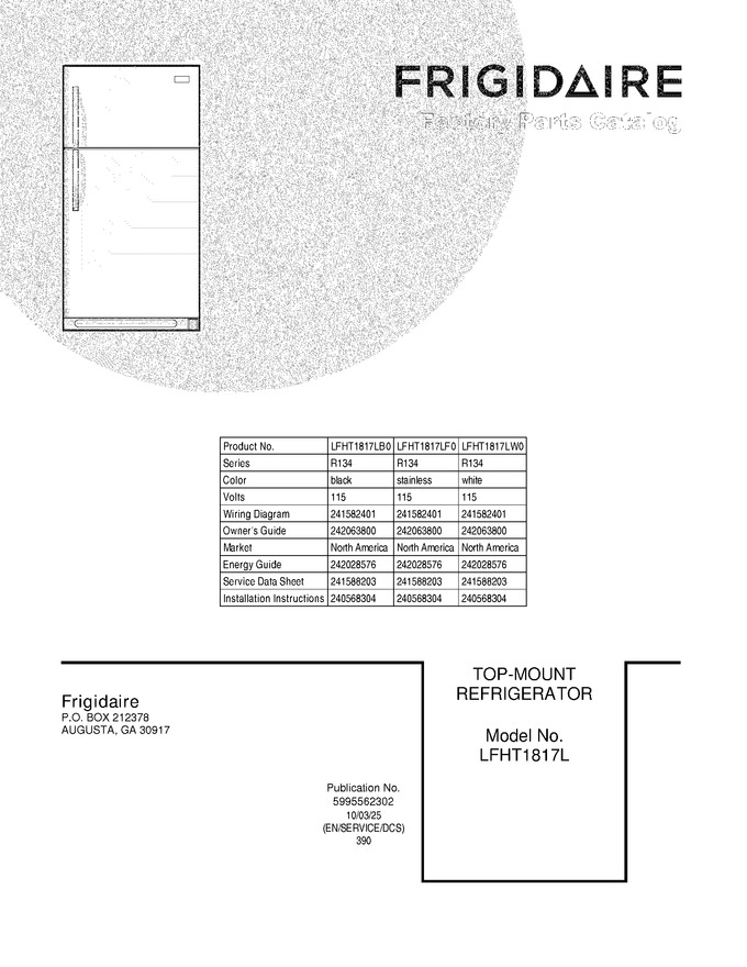 Diagram for LFHT1817LW0