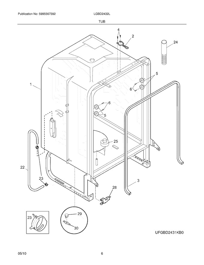 Diagram for LGBD2432LW0A