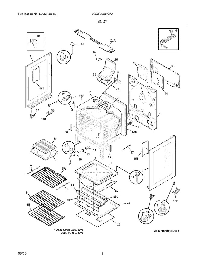 Diagram for LGGF3032KMA