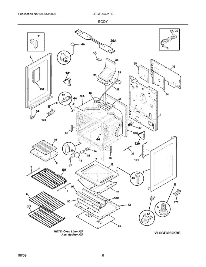 Diagram for LGGF3042KFB