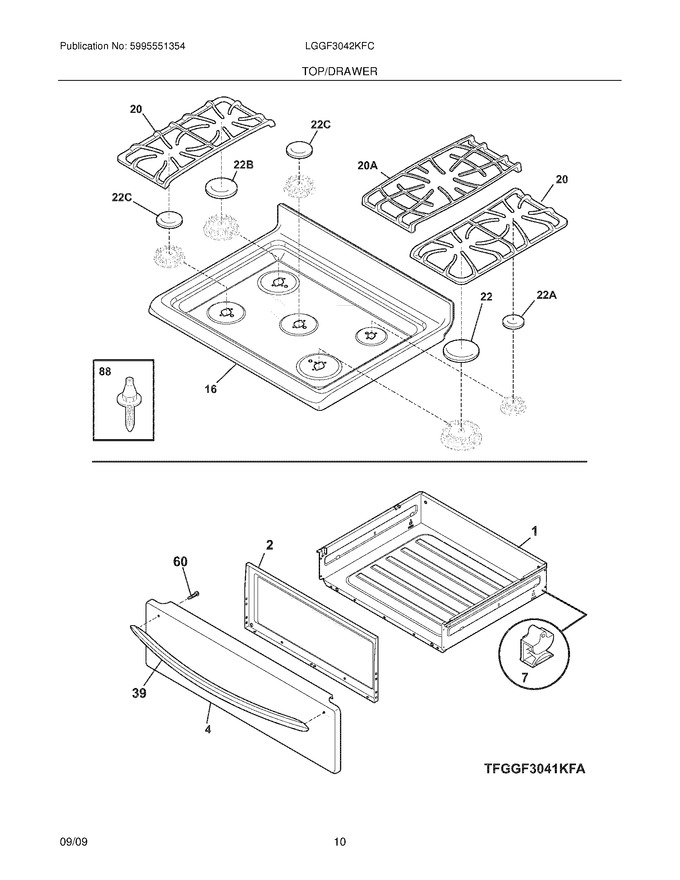 Diagram for LGGF3042KFC