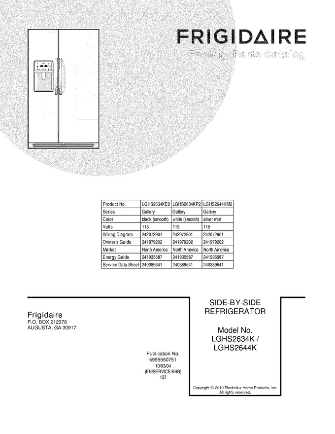 Diagram for LGHS2634KE2