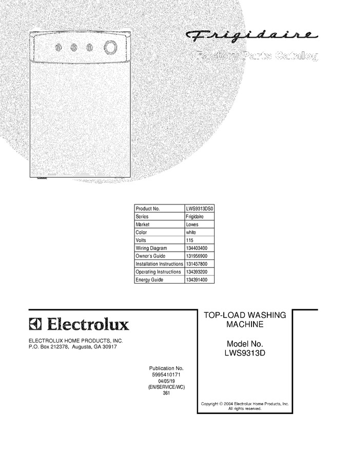 Diagram for LWS9313DS0