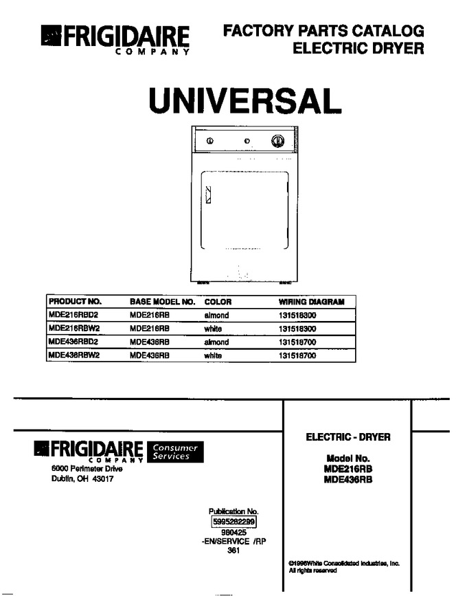 Diagram for MDE436RBD2