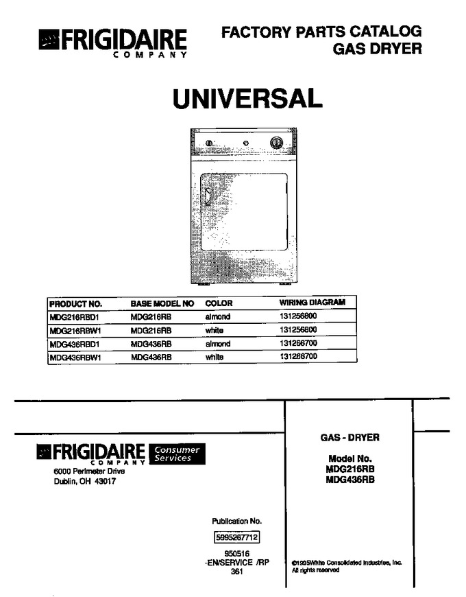 Diagram for MDG216RBW1