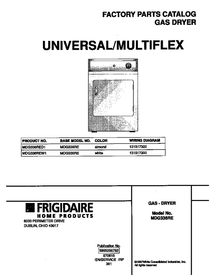 Diagram for MDG336REW1