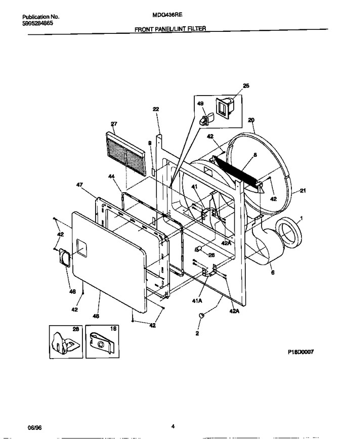 Diagram for MDG436REW0