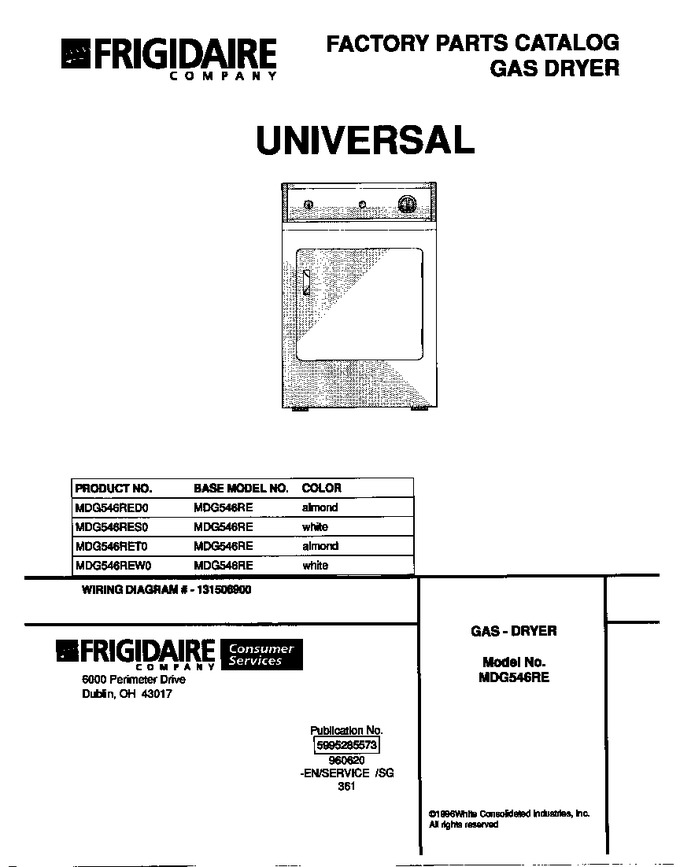 Diagram for MDG546RET0