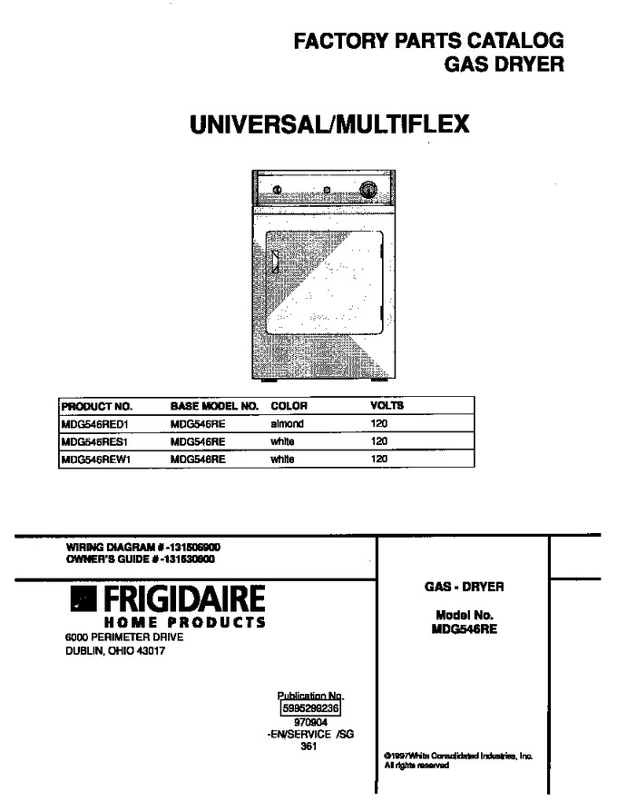 Diagram for MDG546RED1