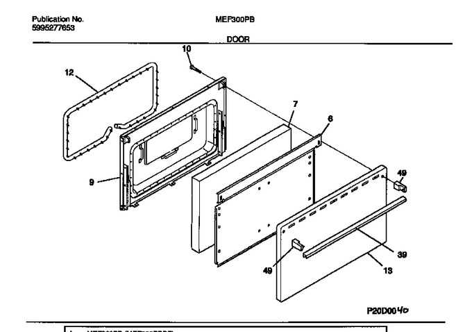 Diagram for MEF300PBDF