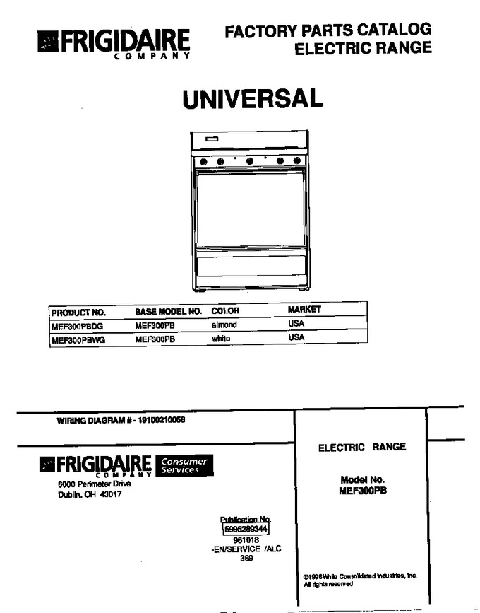 Diagram for MEF300PBDG
