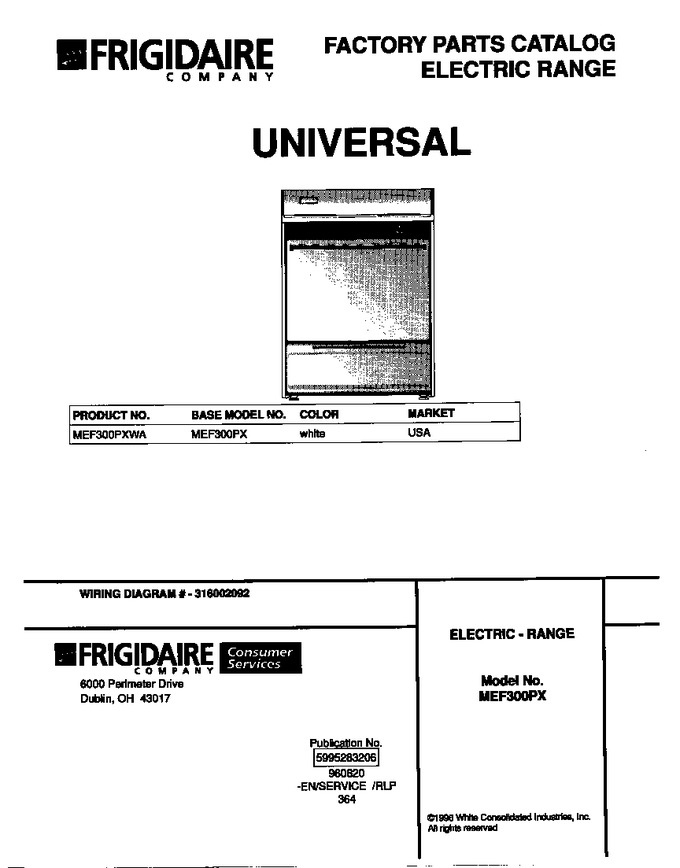 Diagram for MEF300PXWA
