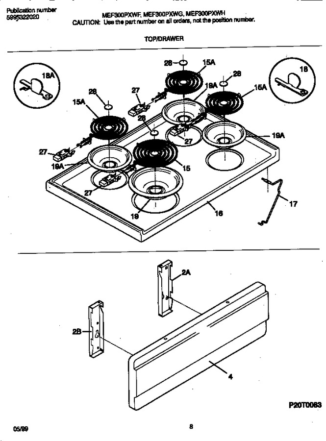 Diagram for MEF300PXWH
