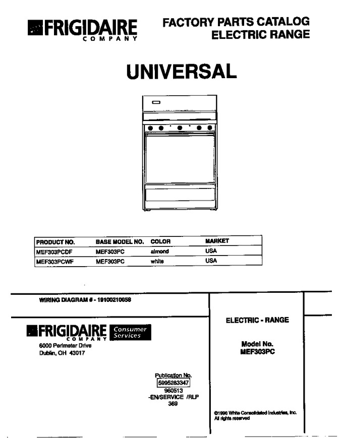 Diagram for MEF303PCWF