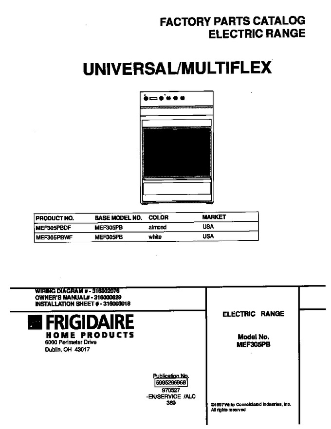 Diagram for MEF305PBWF