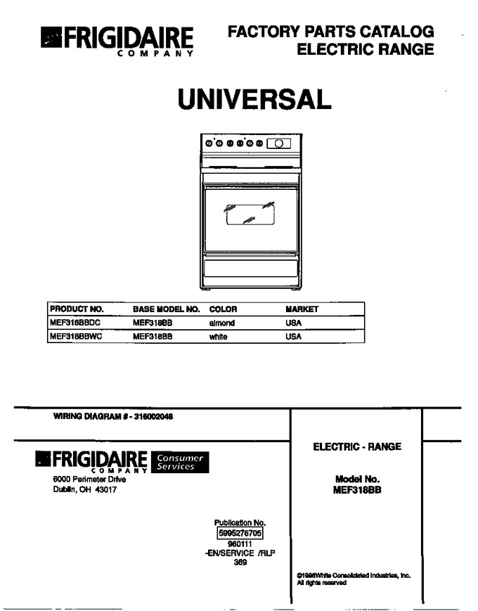 Diagram for MEF318BBWC