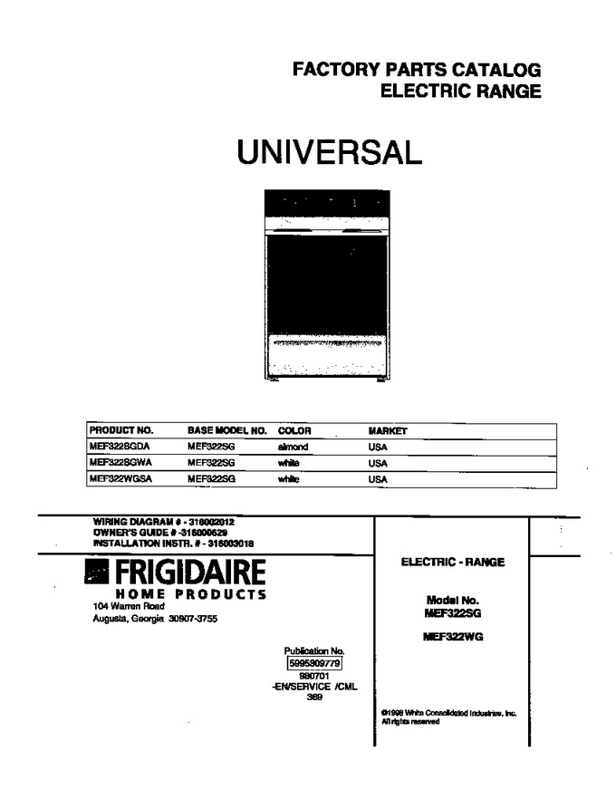 Diagram for MEF322SGDA