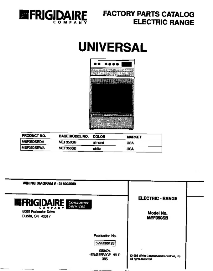Diagram for MEF350SBWA