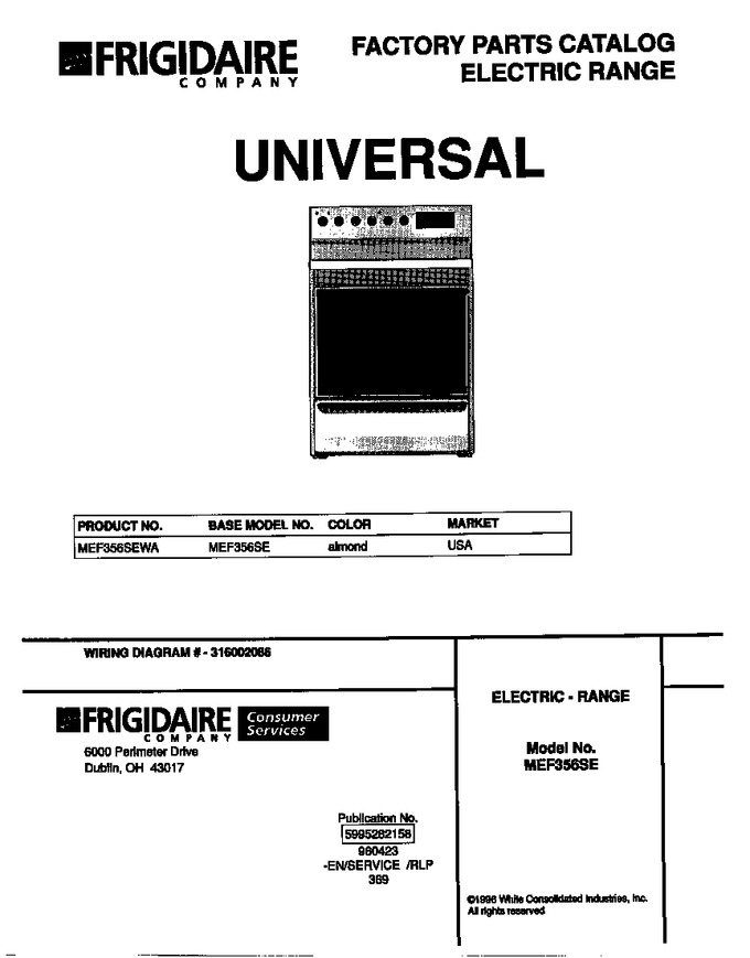 Diagram for MEF356SEWA