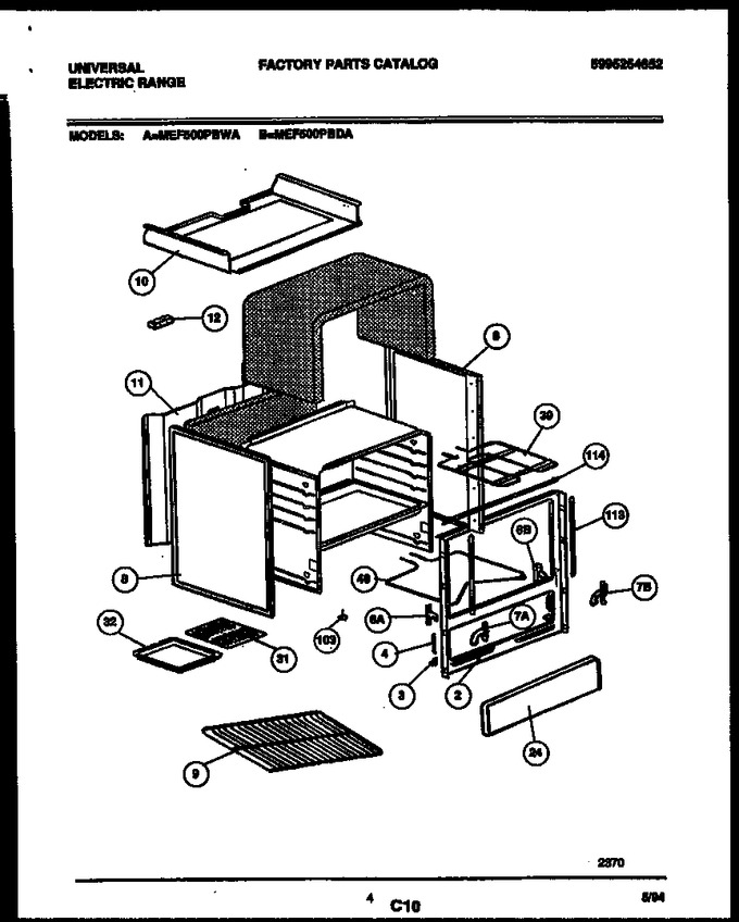 Diagram for MEF500PBWA
