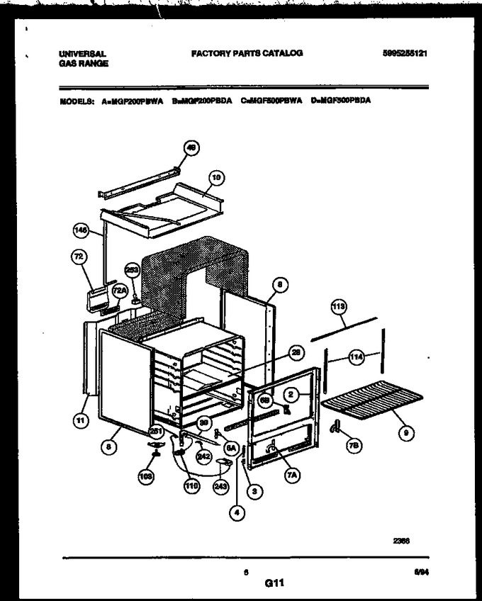 Diagram for MGF200PBWA