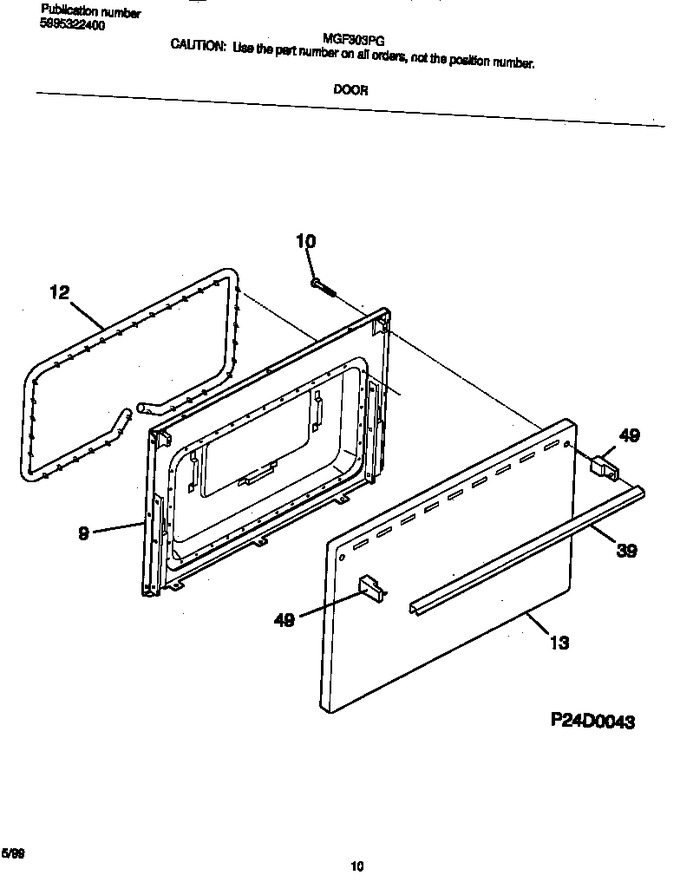 Diagram for MGF303PGWD