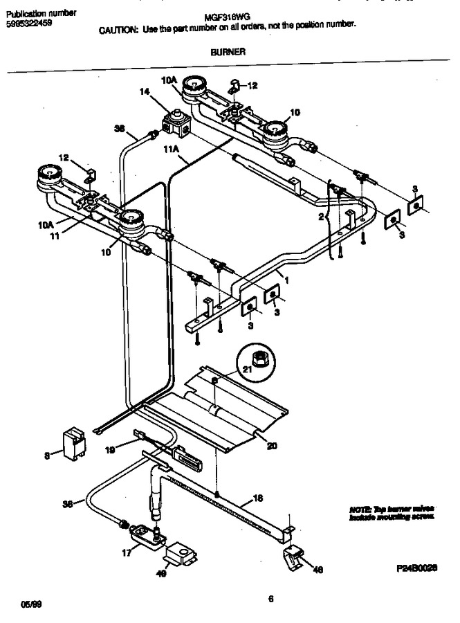 Diagram for MGF316WGSD