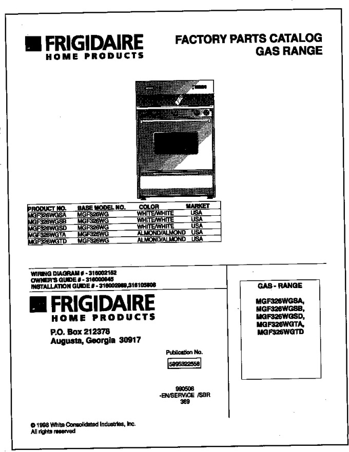 Diagram for MGF326WGSB