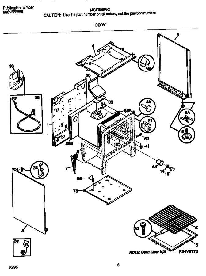 Diagram for MGF326WGTD