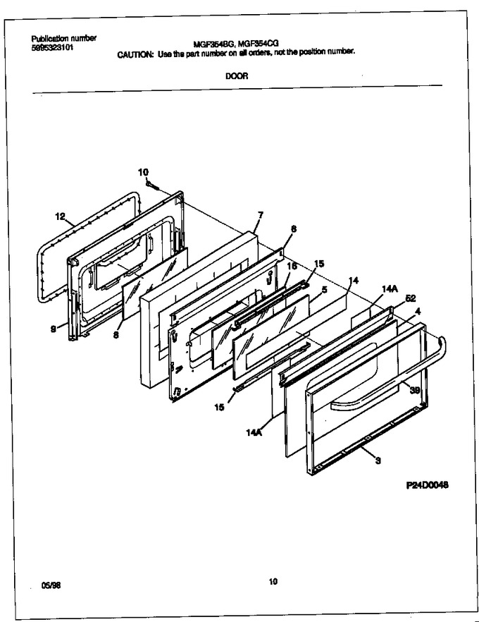 Diagram for MGF354BGDC