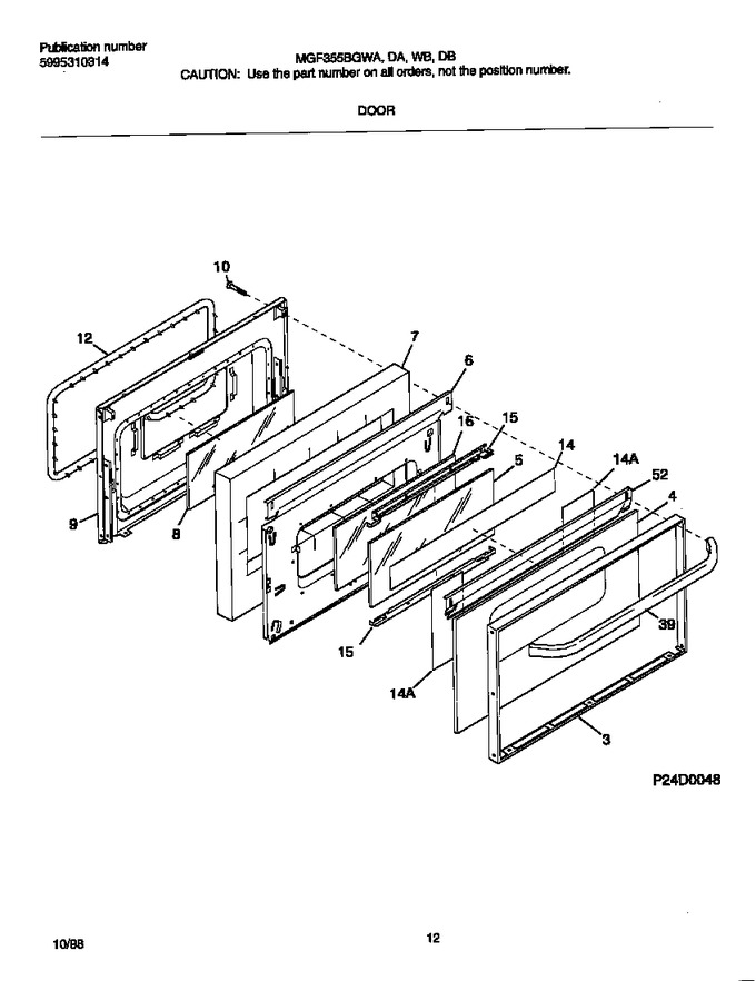 Diagram for MGF355BGDB