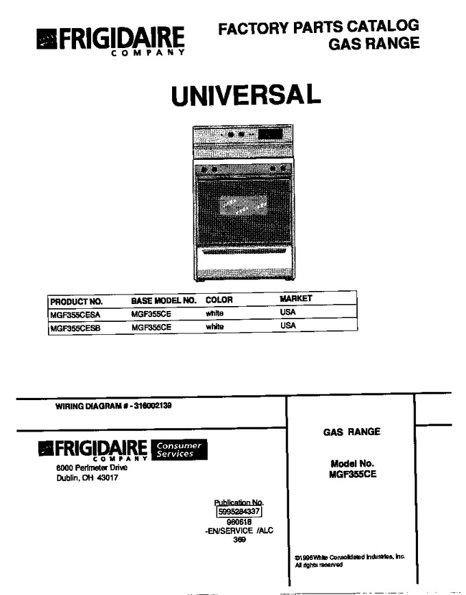Diagram for MGF355CESB