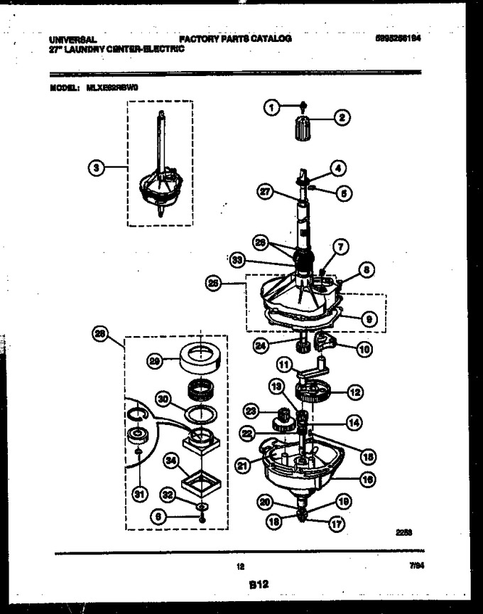 Diagram for MLXE62RBWD0