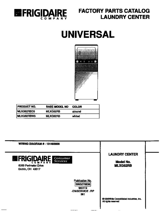 Diagram for MLXG62RBW3