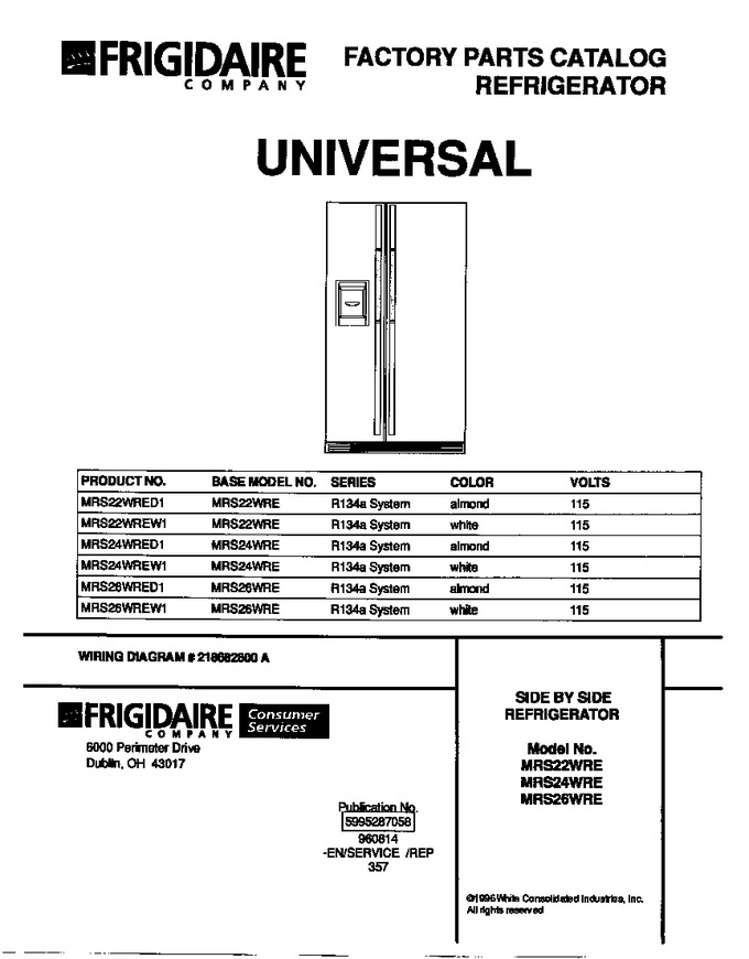 Diagram for MRS26WRED1
