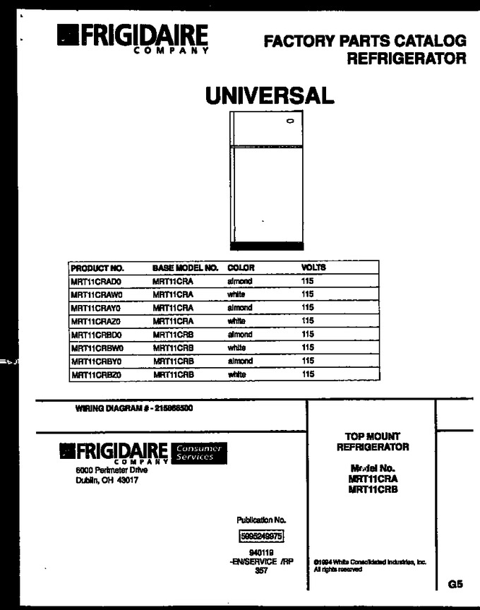 Diagram for MRT11CRAY0