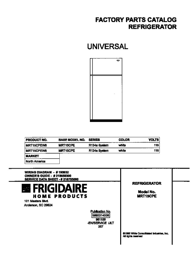 Diagram for MRT15CPEW6
