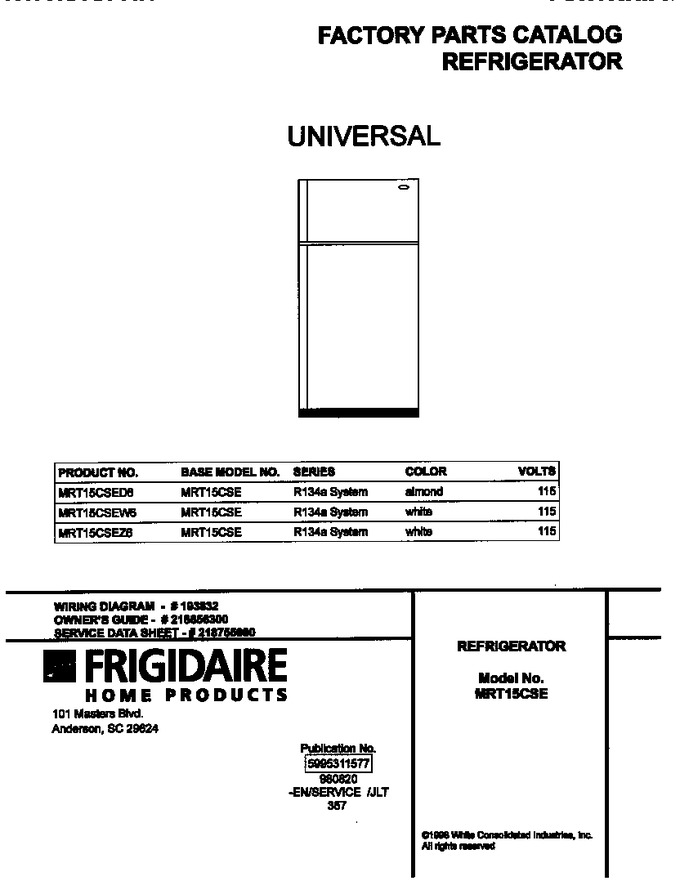Diagram for MRT15CSEW6