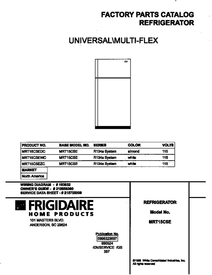 Diagram for MRT15CSEWC