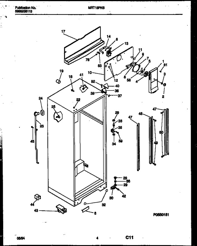 Diagram for MRT18PNBW0/Z0