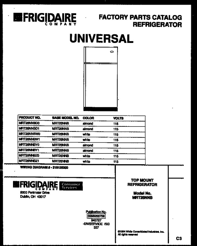 Diagram for MRT26NNBW1