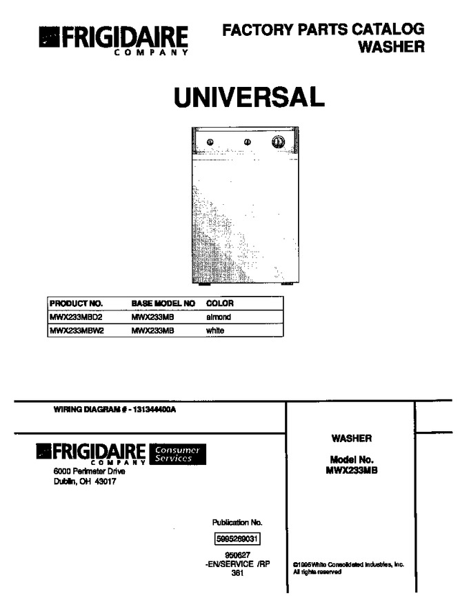 Diagram for MWX233MBW2