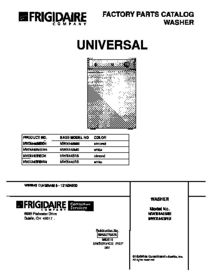 Diagram for MWX445MBD4