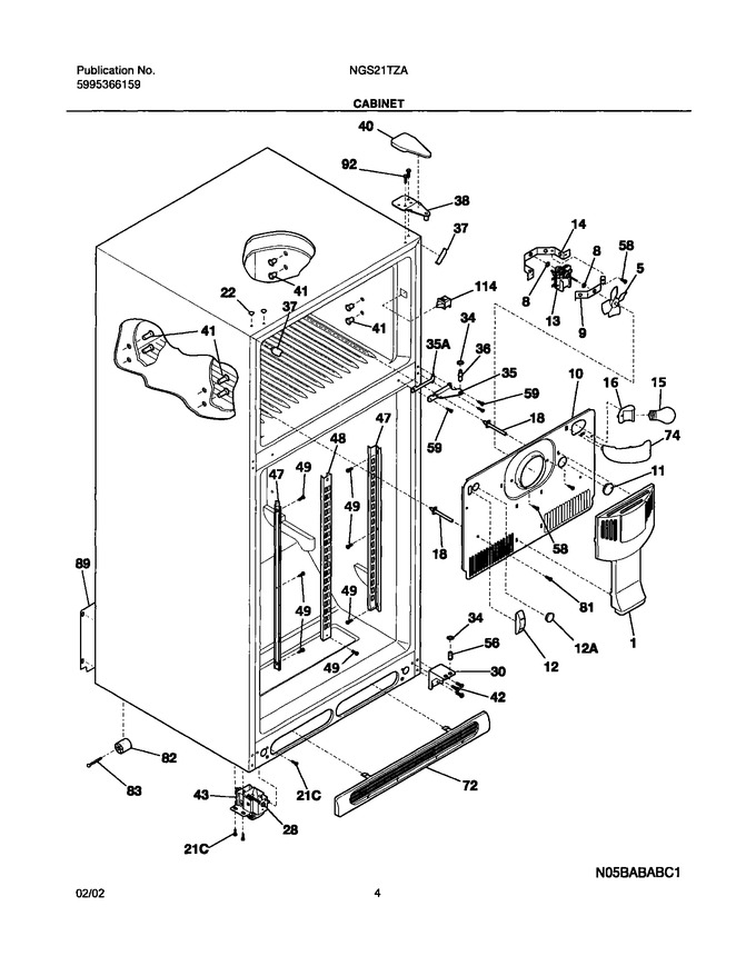 Diagram for NGS21TZAW2
