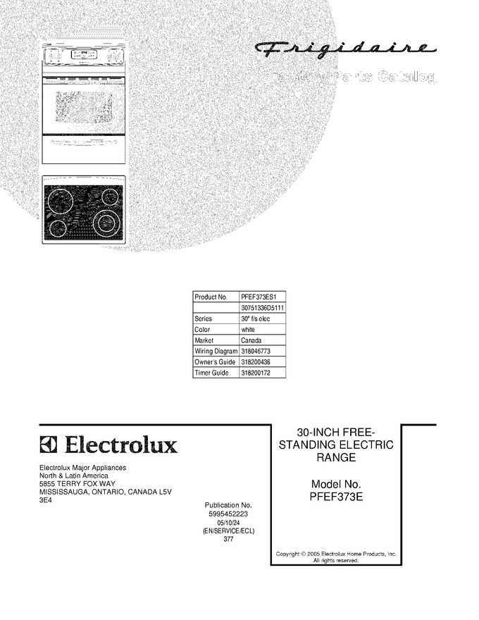 Diagram for PFEF373ES1