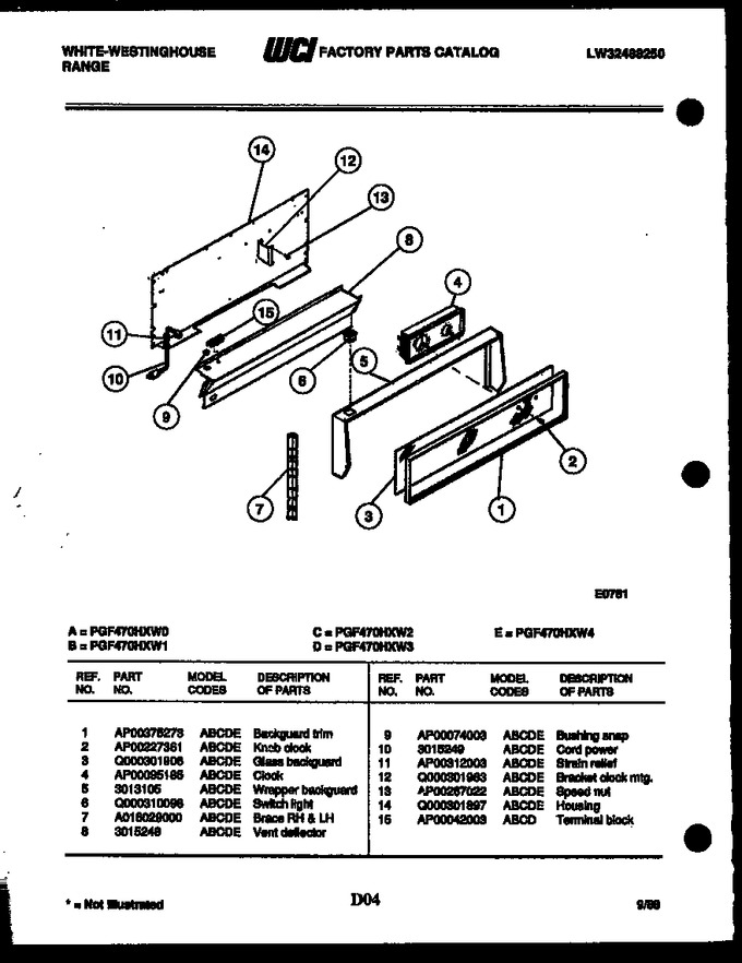 Diagram for PGF470HXD1