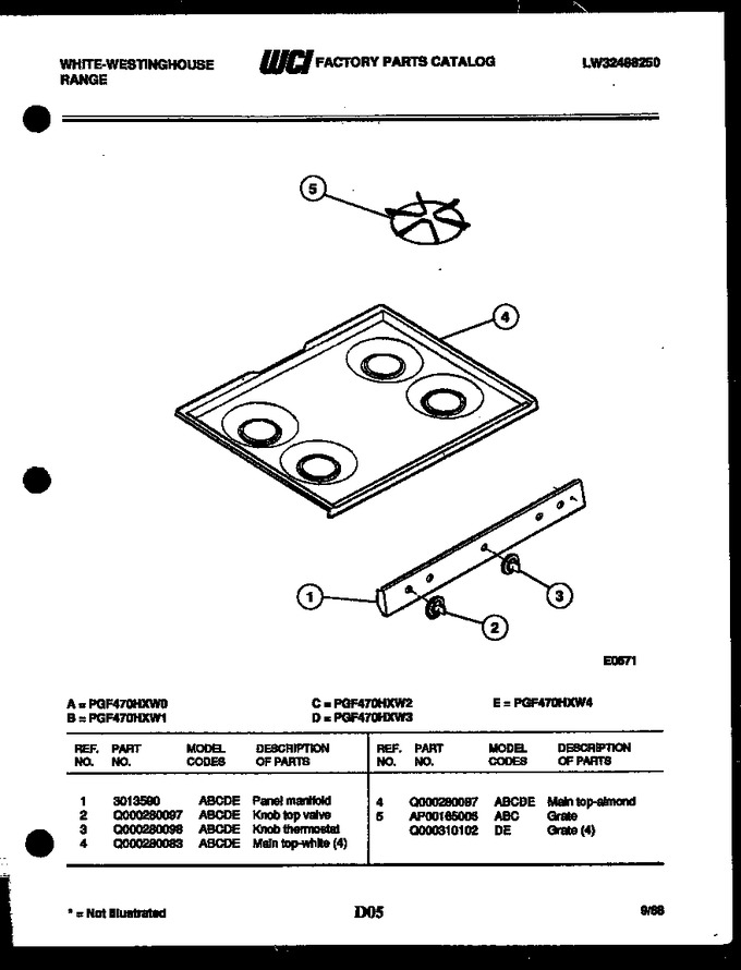 Diagram for PGF470HXD0