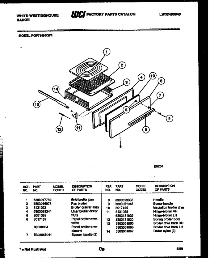 Diagram for PGF716HXW4